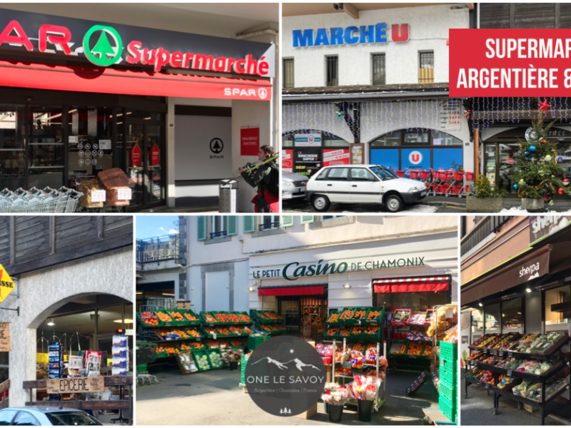 Grocery shopping in Chamonix